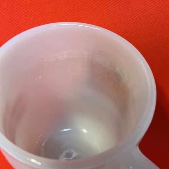 Snoppy Fire King 1958 Coffee Mug I Think I'm Allergic To Mornings Peanuts Schulz - Picture 5 of 8